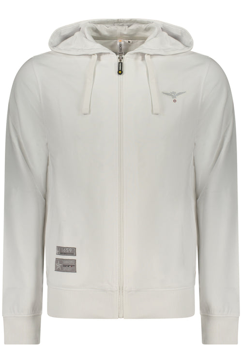 ACCADEMIA MILITARE Military Academy Men's White Zip-up Sweatshirt S6S667-5731