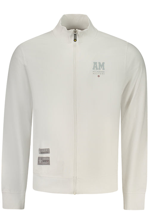 ACCADEMIA MILITARE Military Academy Men's White Zip-up Sweatshirt S6S663-5731