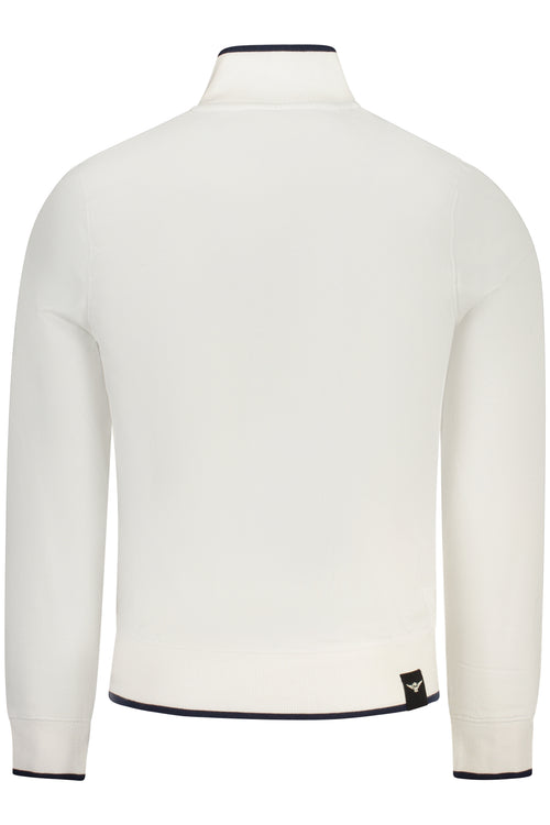 ACCADEMIA MILITARE Military Academy Men's White Zip-up Sweatshirt S6S662-5731