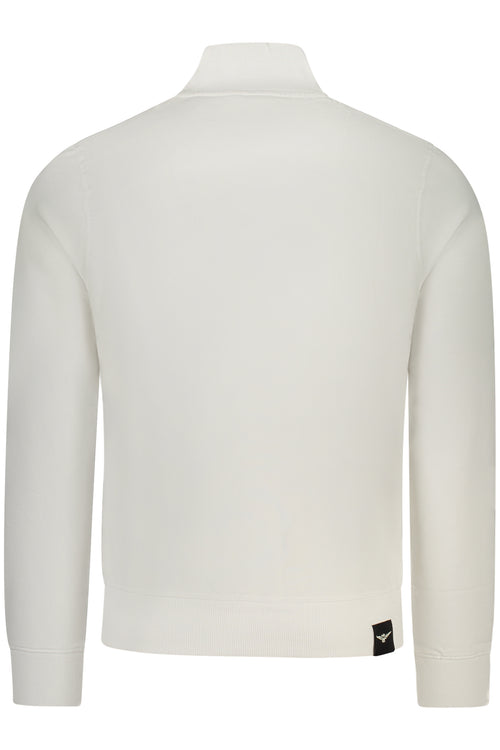 ACCADEMIA MILITARE Military Academy Men's White Zip-up Sweatshirt S6S663-5731