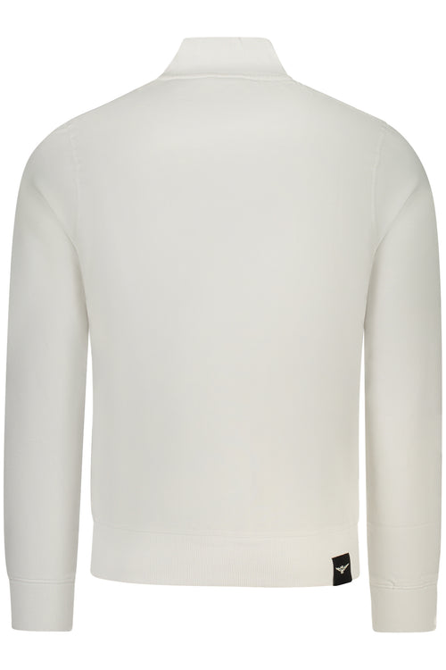 ACCADEMIA MILITARE Military Academy Men's White Zip-up Sweatshirt S6S665-5731