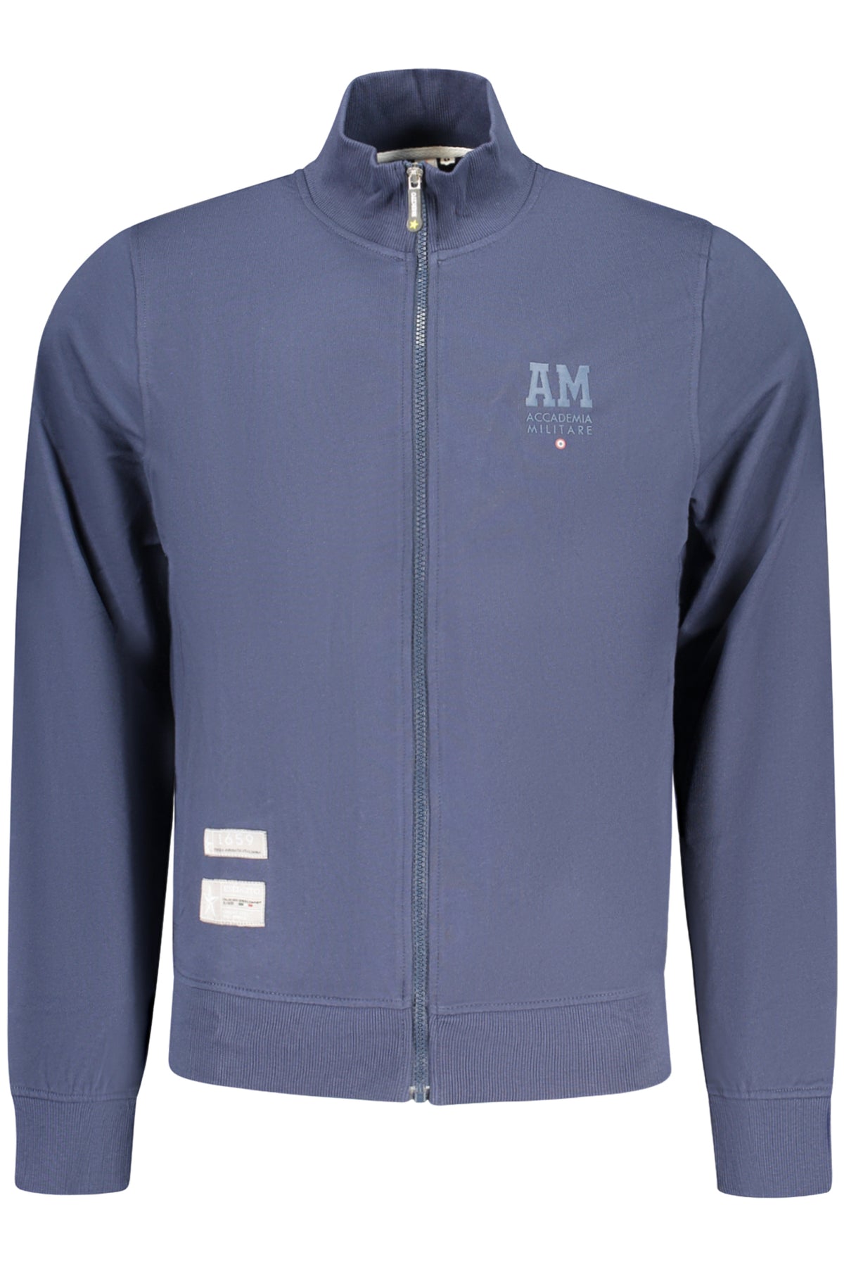ACCADEMIA MILITARE Military Academy Men's Blue Zip-up Sweatshirt S6S663-5731