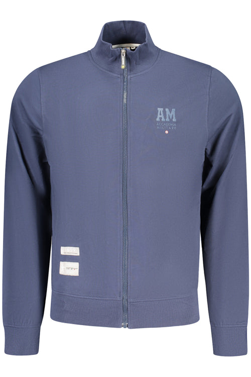 ACCADEMIA MILITARE Military Academy Men's Blue Zip-up Sweatshirt S6S663-5731
