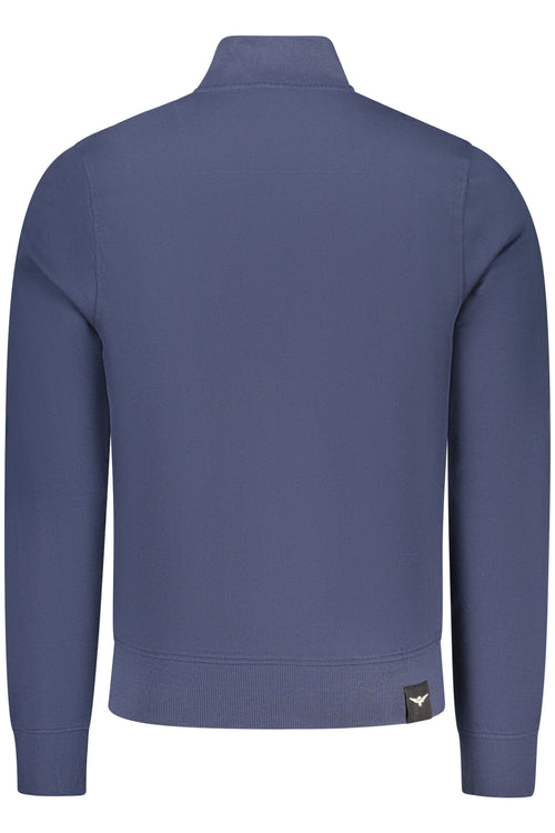 ACCADEMIA MILITARE Military Academy Men's Blue Zip-up Sweatshirt S6S664-5731