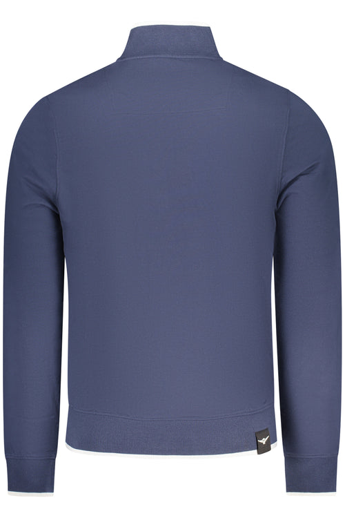 ACCADEMIA MILITARE Military Academy Men's Blue Zip-up Sweatshirt S6S662-5731