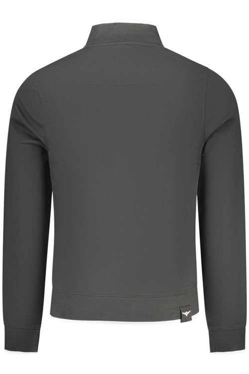 ACCADEMIA MILITARE Military Academy Men's Black Zip-up Sweatshirt S6S662-5731