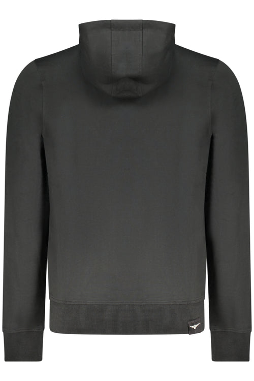 ACCADEMIA MILITARE Military Academy Men's Black Zip-up Sweatshirt S6S668-5731