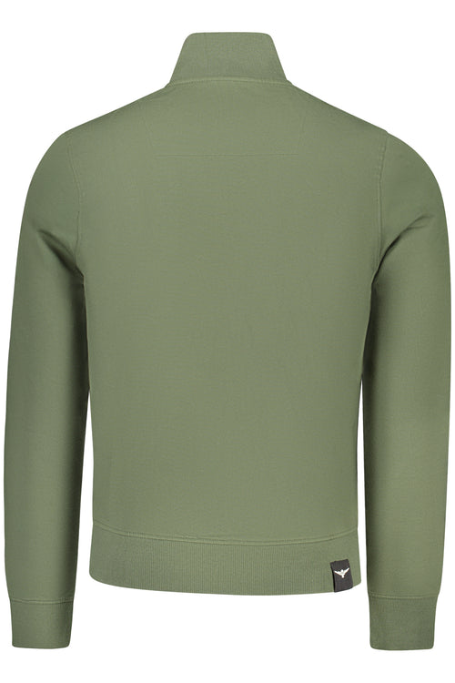 ACCADEMIA MILITARE Military Academy Men's Green Zip-up Sweatshirt S6S663-5731