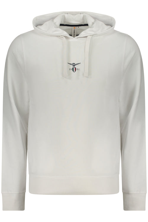 ACCADEMIA MILITARE Military Academy Men's White Zip-up Sweatshirt S6S669-5731