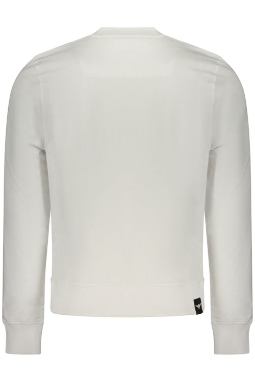 ACCADEMIA MILITARE Military Academy Men's White Zip-up Sweatshirt S6S666-5731