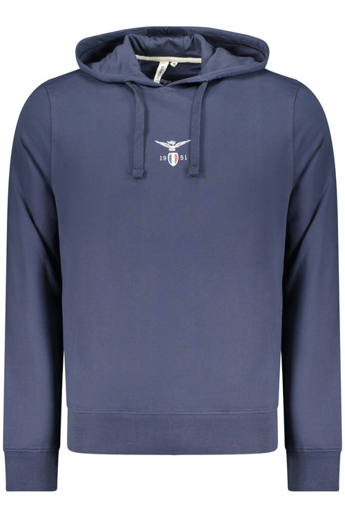 ACCADEMIA MILITARE Military Academy Men's Blue Zip-up Sweatshirt S6S669-5731