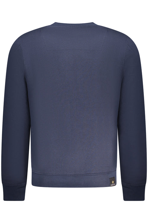 ACCADEMIA MILITARE Military Academy Men's Blue Zip-up Sweatshirt W5S616-7014