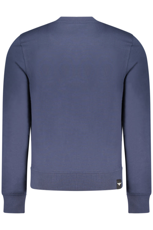 ACCADEMIA MILITARE Military Academy Men's Blue Zip-up Sweatshirt S6S666-5731