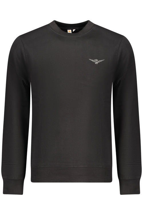 ACCADEMIA MILITARE Military Academy Men's Black Zip-up Sweatshirt W5S616-7014