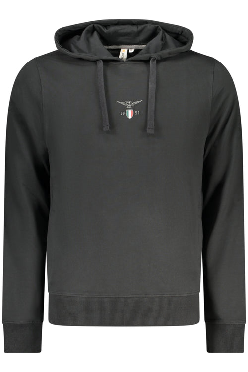 ACCADEMIA MILITARE Military Academy Men's Black Zip-up Sweatshirt S6S669-5731