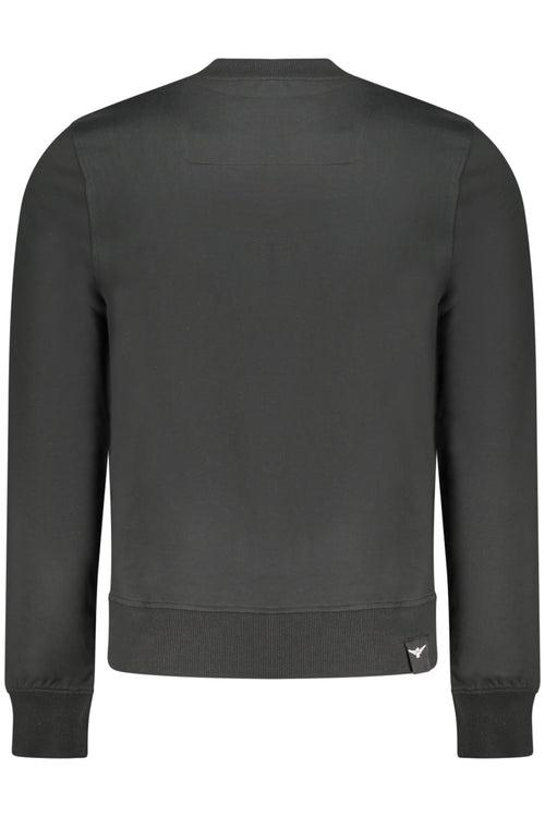 ACCADEMIA MILITARE Military Academy Men's Black Zip-up Sweatshirt S6S666-5731
