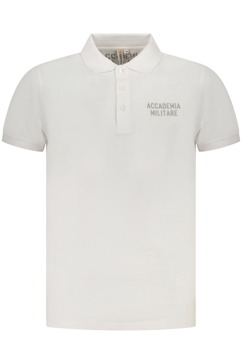 ACCADEMIA MILITARE Military Academy Men's Short Sleeve Polo White S5S633-5584