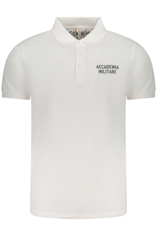 ACCADEMIA MILITARE Military Academy Men's Short Sleeve Polo White S5S629-5584