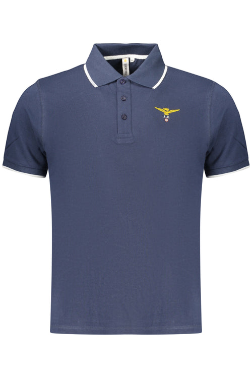 ACCADEMIA MILITARE Military Academy Men's Short-sleeved Polo Shirt Blue S6S6745584