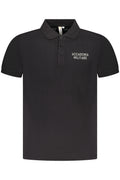 ACCADEMIA MILITARE Military Academy Black Men's Short Sleeve Polo S5S633-5584