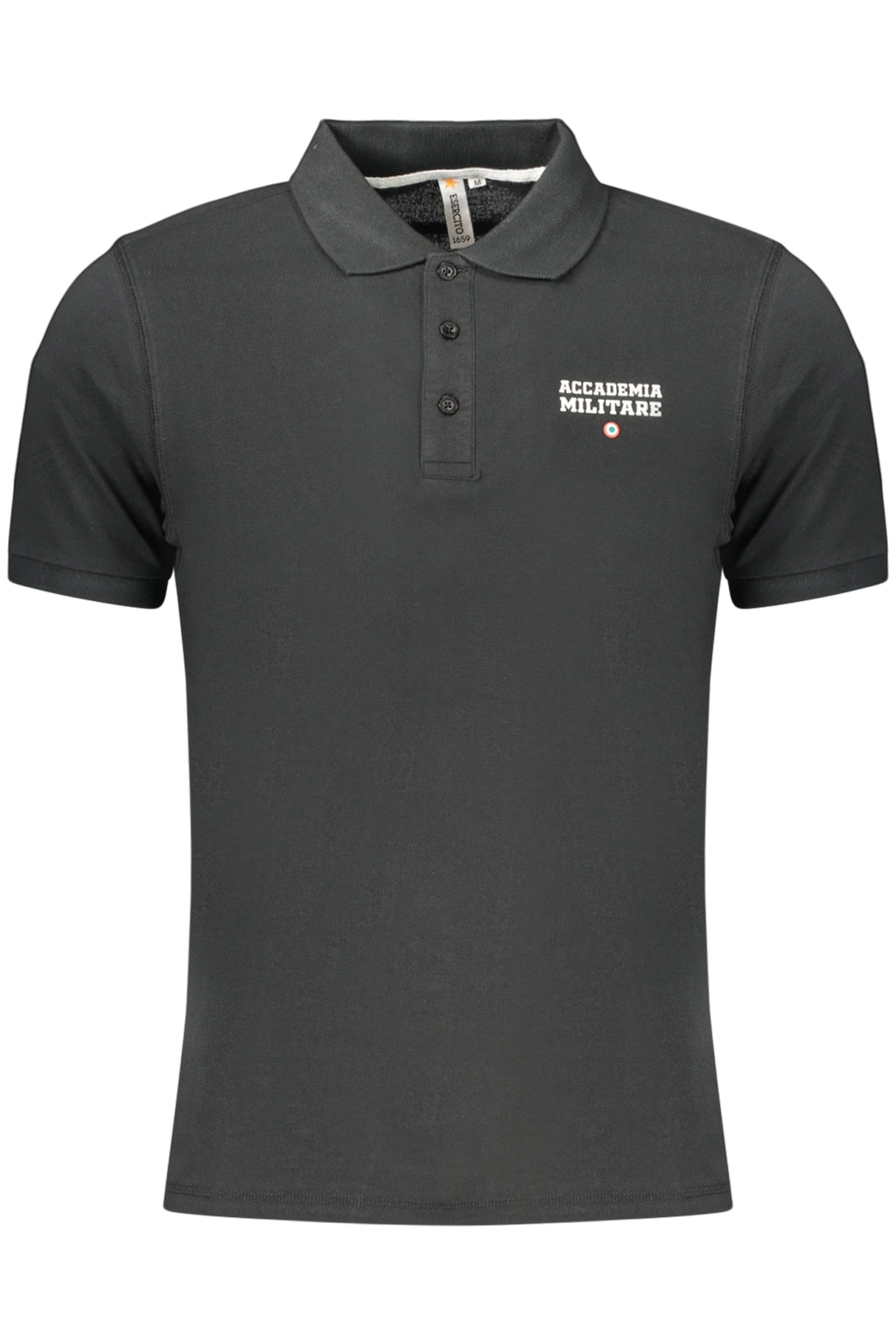 ACCADEMIA MILITARE Military Academy Men's Black Short-sleeve Polo Shirt S6S6735584