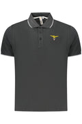 ACCADEMIA MILITARE Military Academy Men's Black Short-sleeve Polo Shirt S6S6745584
