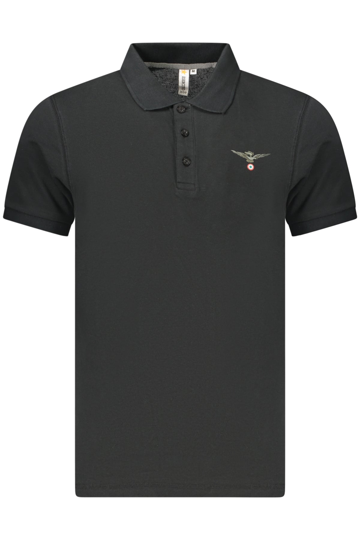 ACCADEMIA MILITARE Military Academy Men's Black Short-sleeve Polo Shirt S6S6725584