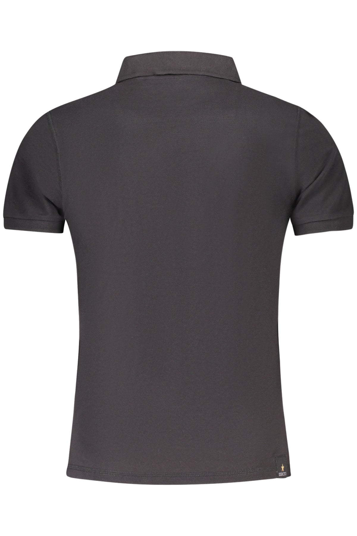 ACCADEMIA MILITARE Military Academy Black Men's Short Sleeve Polo S5S632-5584