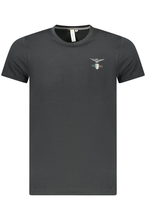 ACCADEMIA MILITARE Military Academy Men's Black Short-sleeve T-shirt S6S6825586