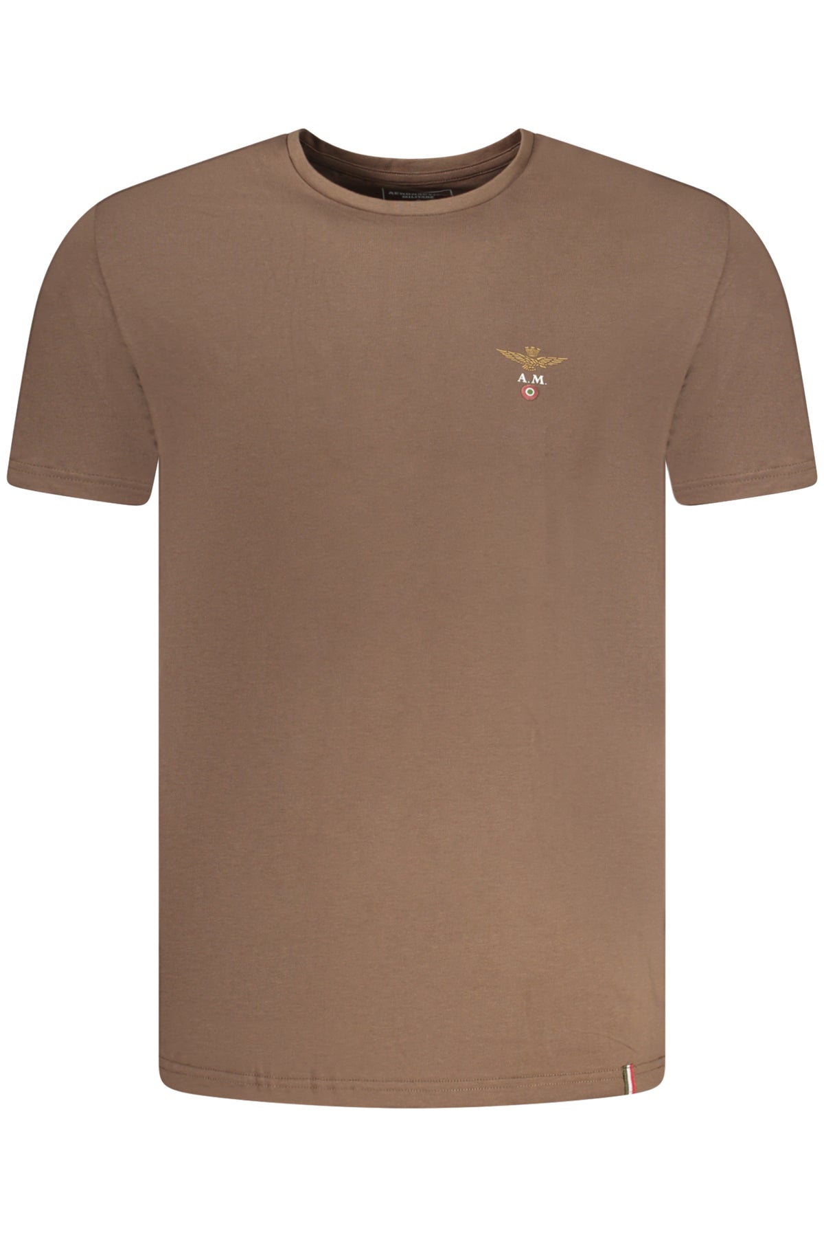 AERONAUTICA MILITARE Men's Brown Outerwear T-shirt SCOTI001J508
