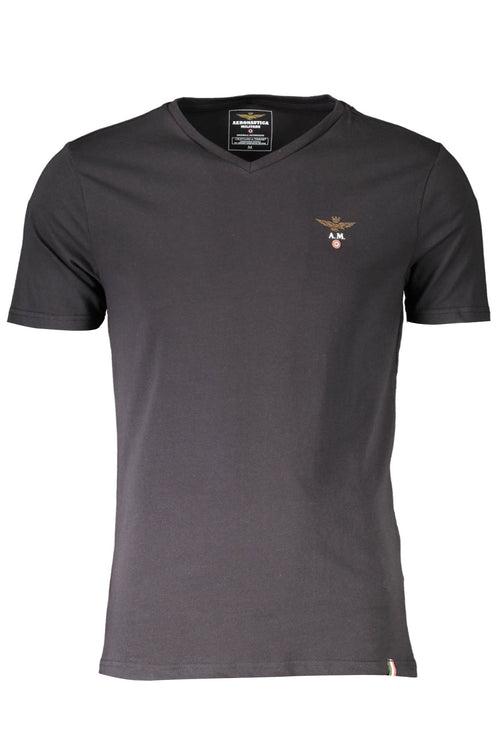 AERONAUTICA MILITARE Black Men's Outerwear T-shirt SCOTI002J508