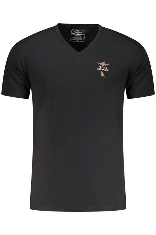 AERONAUTICA MILITARE Men's Black Outfit T-shirt SCOTI006J508
