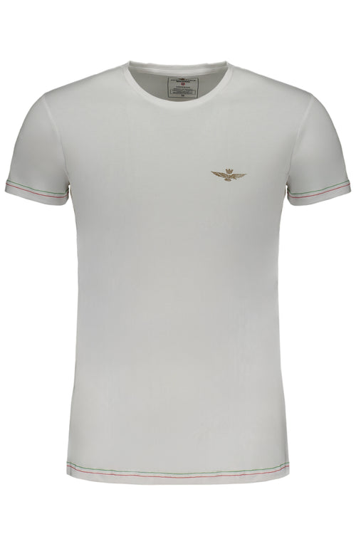 AERONAUTICA MILITARE Men's White Short Sleeve T-shirt SCOTI003J508