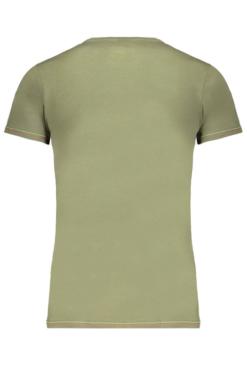 AERONAUTICA MILITARE Eronautica Militare Green Men's Short Sleeved T-shirt SCOTI003J508