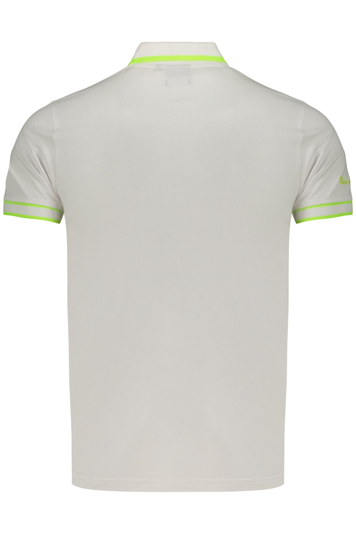 BACI&ABBRACCI Kisses & Hugs Men's White Short-sleeved Polo Shirt BAM1421