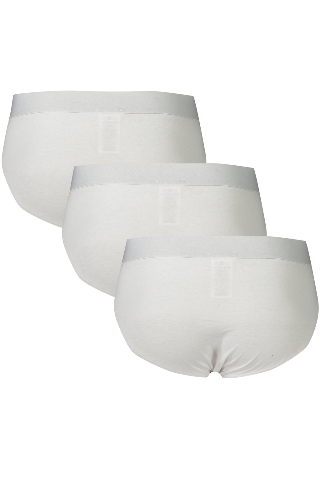 BIKKEMBERGS Men's White Slip Tri-Pack BKK1USP10TR