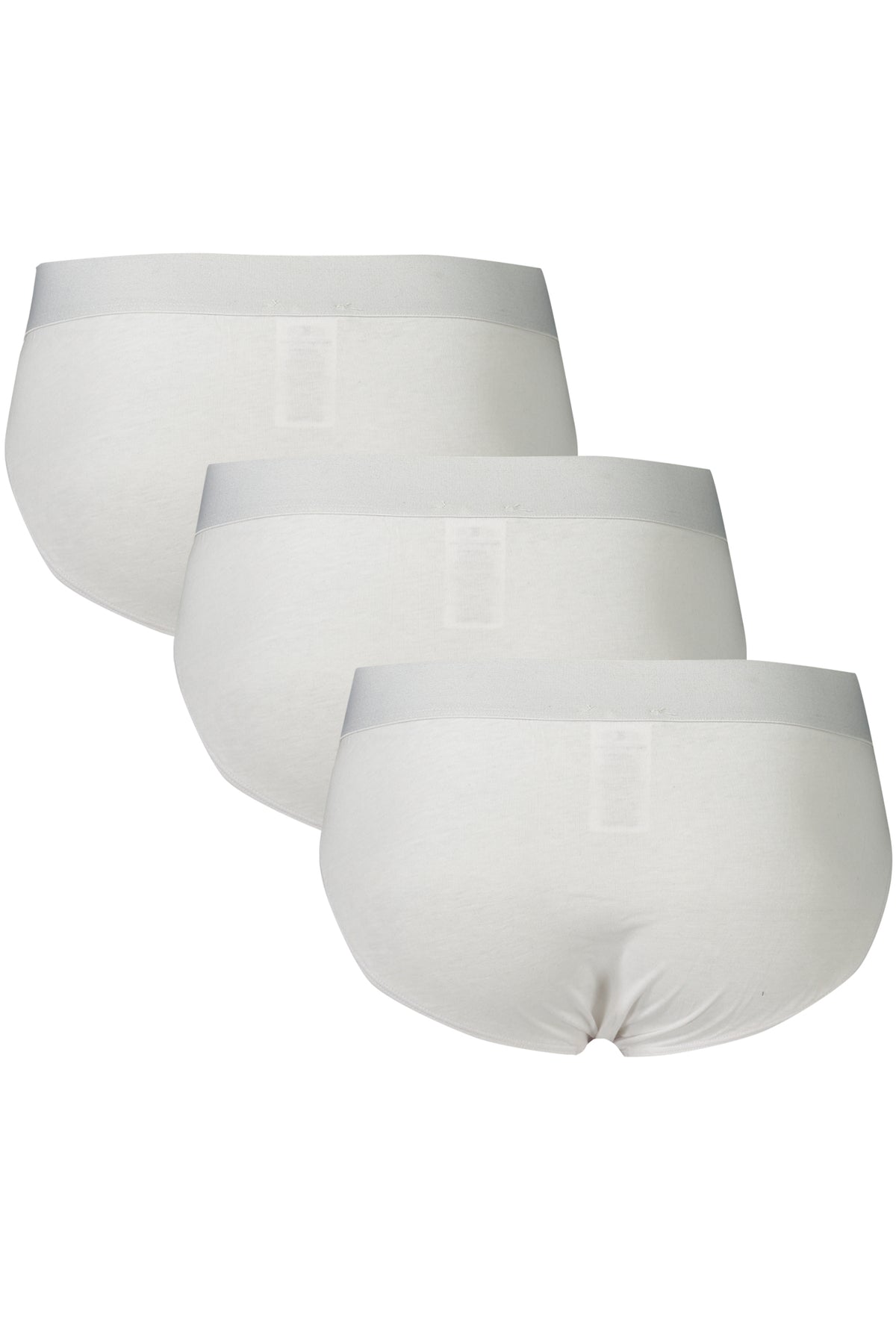 BIKKEMBERGS Men's White Slip Tri-Pack BKK1USP10TR