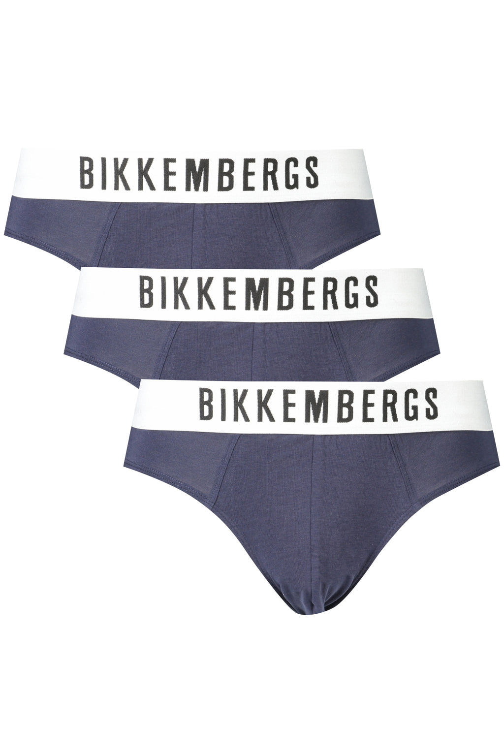 BIKKEMBERGS Men's Blue Slip Tri-Pack BKK1USP10TR