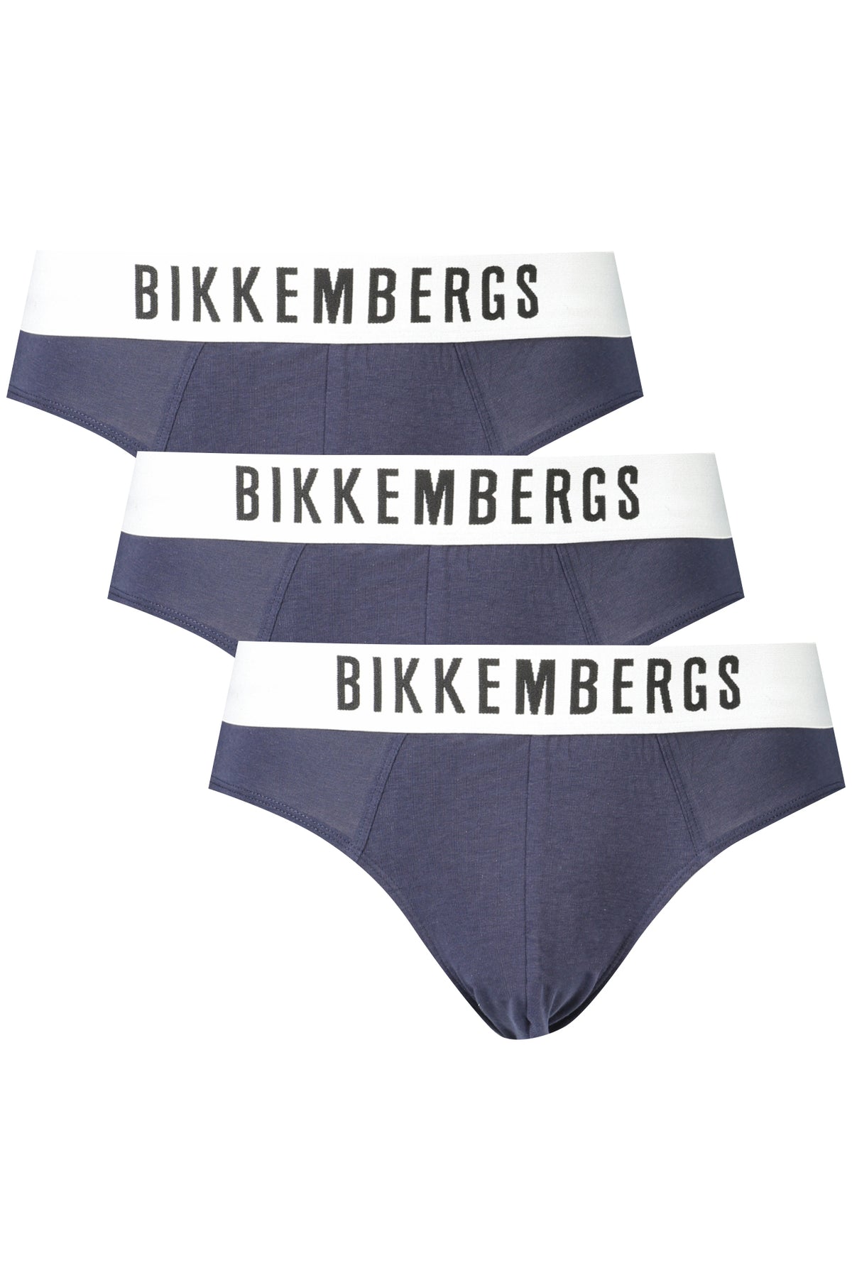 BIKKEMBERGS Men's Blue Slip Tri-Pack BKK1USP10TR