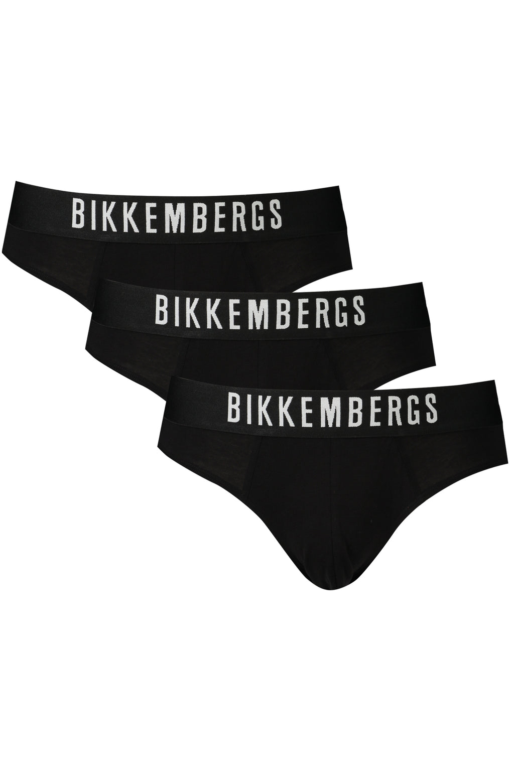 BIKKEMBERGS Black Men's Slip Tri-Pack BKK1USP10TR
