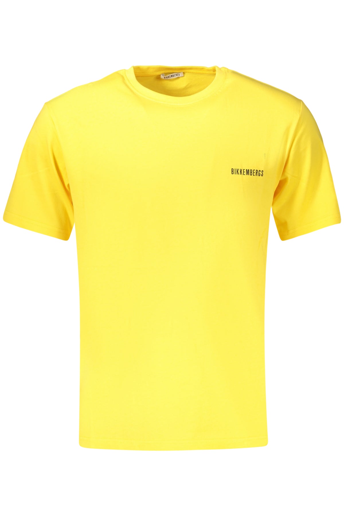 BIKKEMBERGS Men's Short-sleeved T-shirt Yellow BKK2MTS01