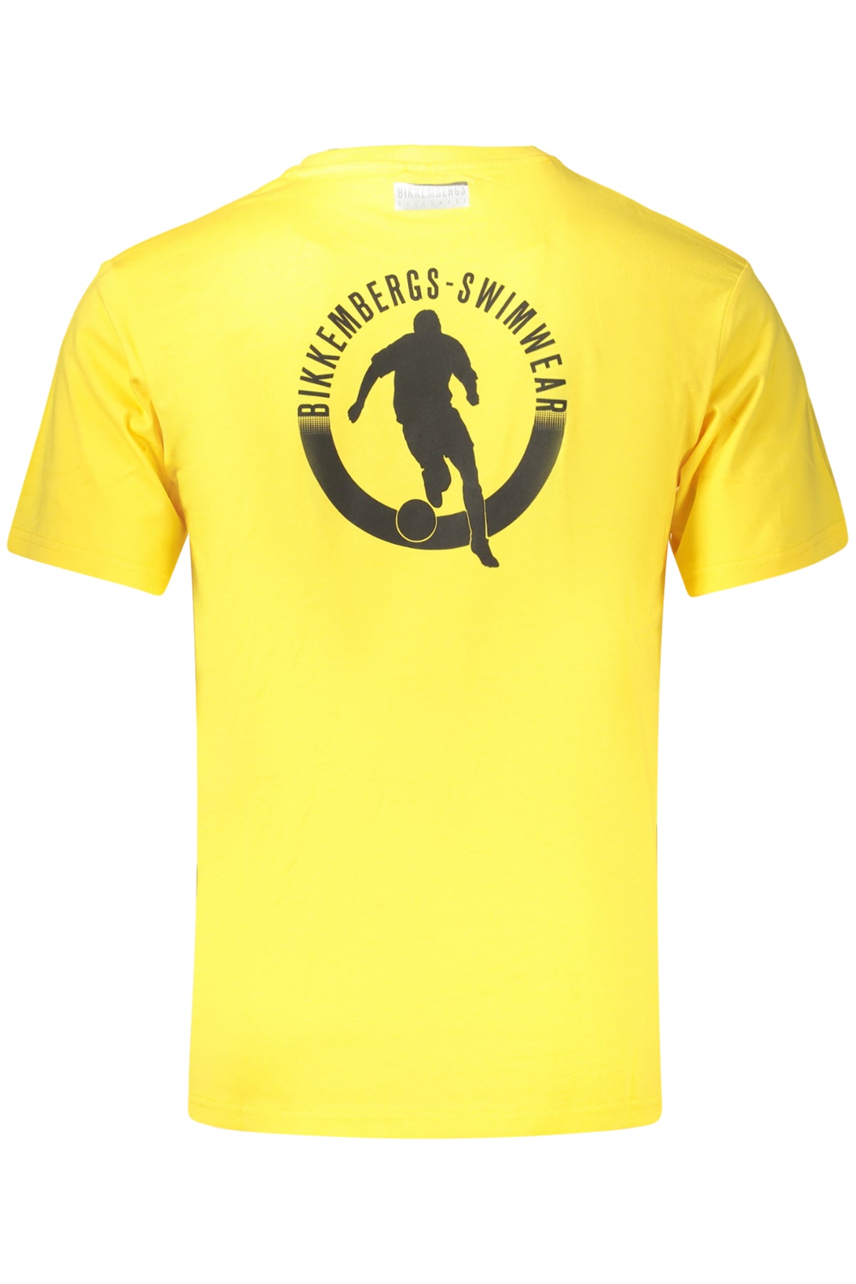 BIKKEMBERGS Men's Short-sleeved T-shirt Yellow BKK2MTS01