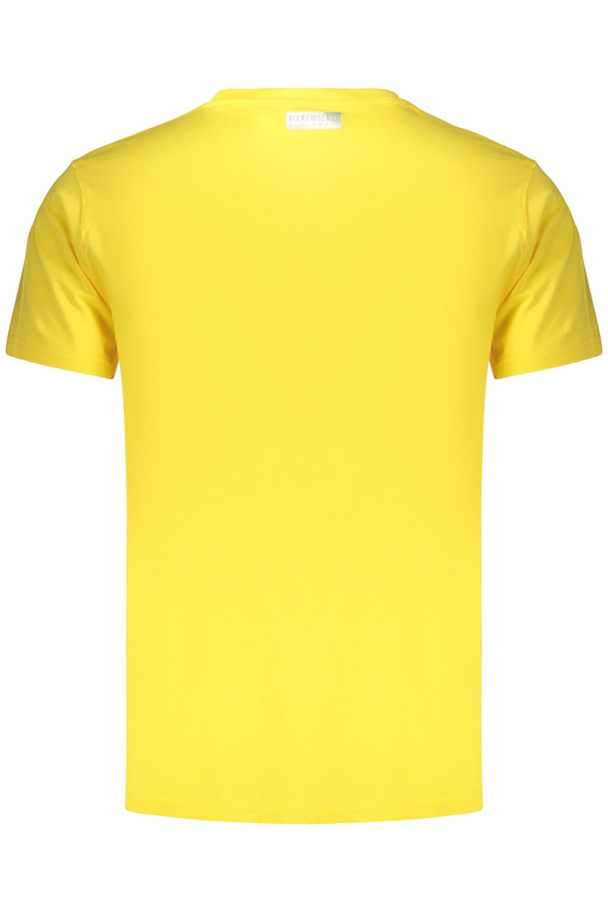 BIKKEMBERGS Men's Short-sleeved T-shirt Yellow BKK3MTS02