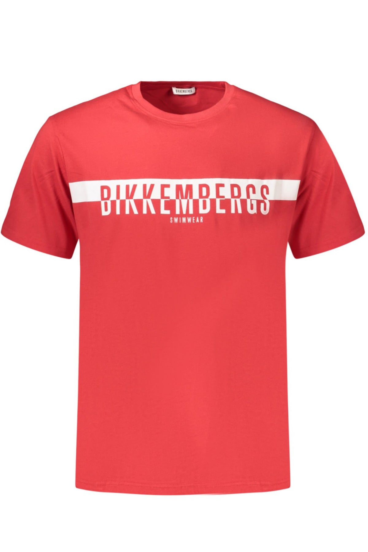 BIKKEMBERGS Men's Short-sleeved T-shirt Red BKK2MTS03