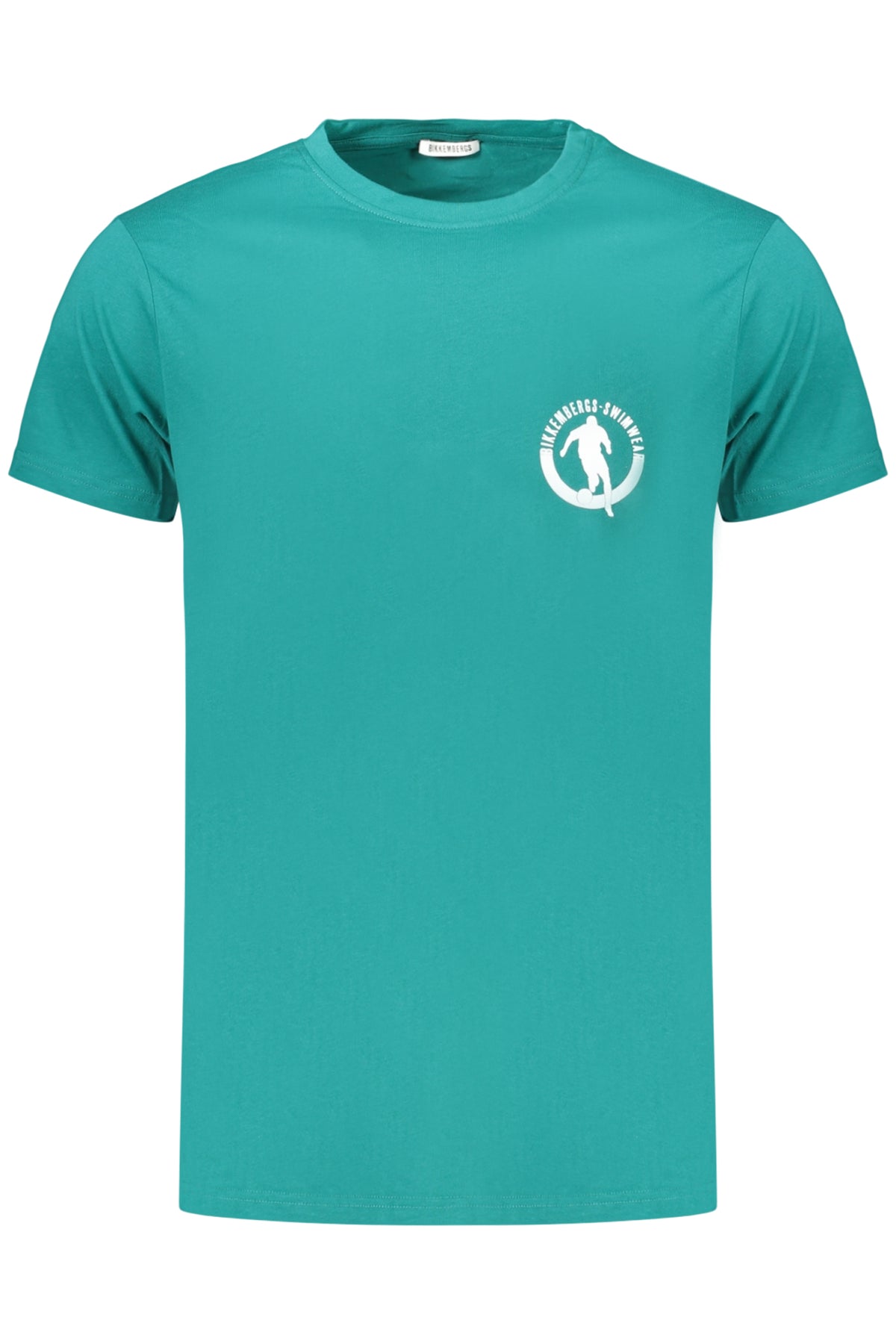BIKKEMBERGS Men's Short-sleeved T-shirt Green BKK3MTS02