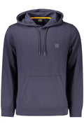 BOSS MEN'S BLUE ZIP-UP SWEATSHIRT