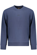 BOSS MEN'S BLUE ZIP-UP SWEATSHIRT