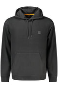 BOSS MEN'S BLACK ZIP-UP SWEATSHIRT