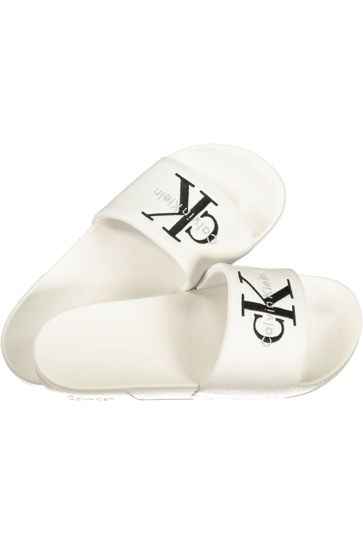 CALVIN KLEIN MEN'S WHITE SLIPPER FOOTWEAR