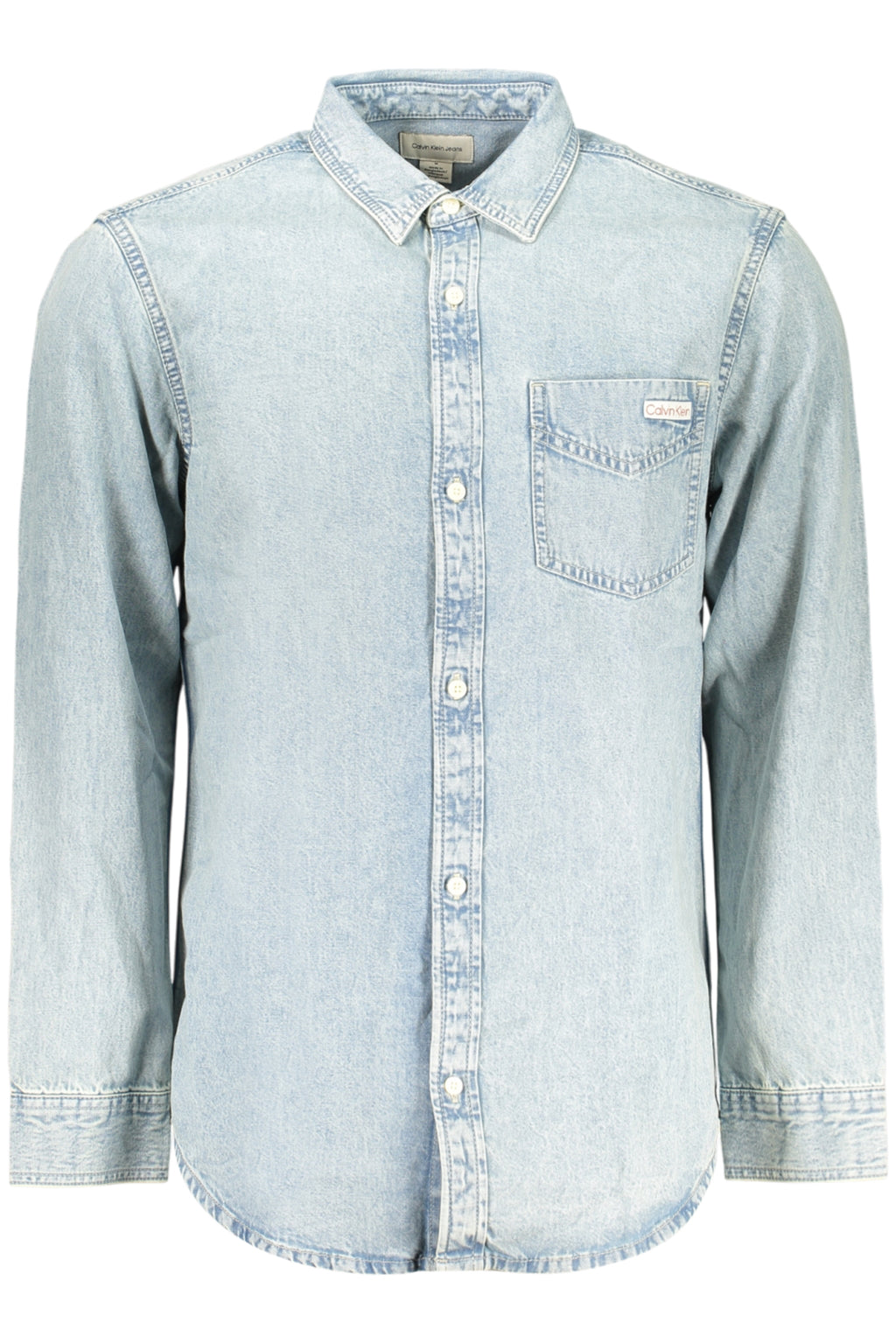 CALVIN KLEIN MEN'S LONG-SLEEVED SHIRT BLUE